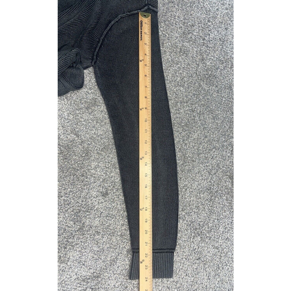 Hollister Sweater Mens Small Gray Ribbed Crew Neck Cotton Acrylic Blend NWT Knit - Picture 5 of 7